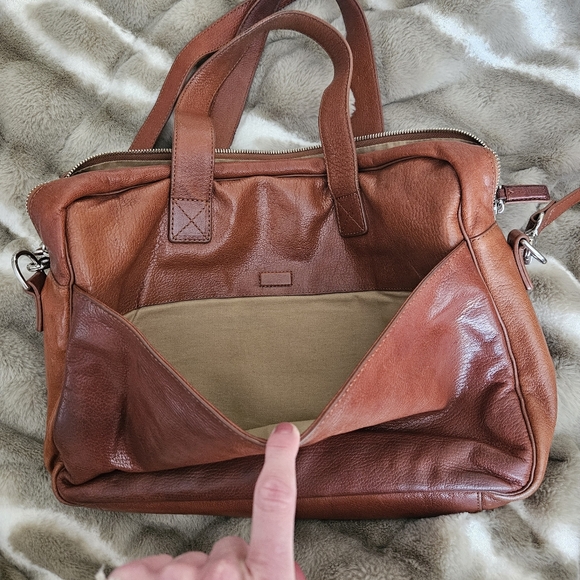 Cole Haan Leather Satchel Bag - Picture 6 of 12